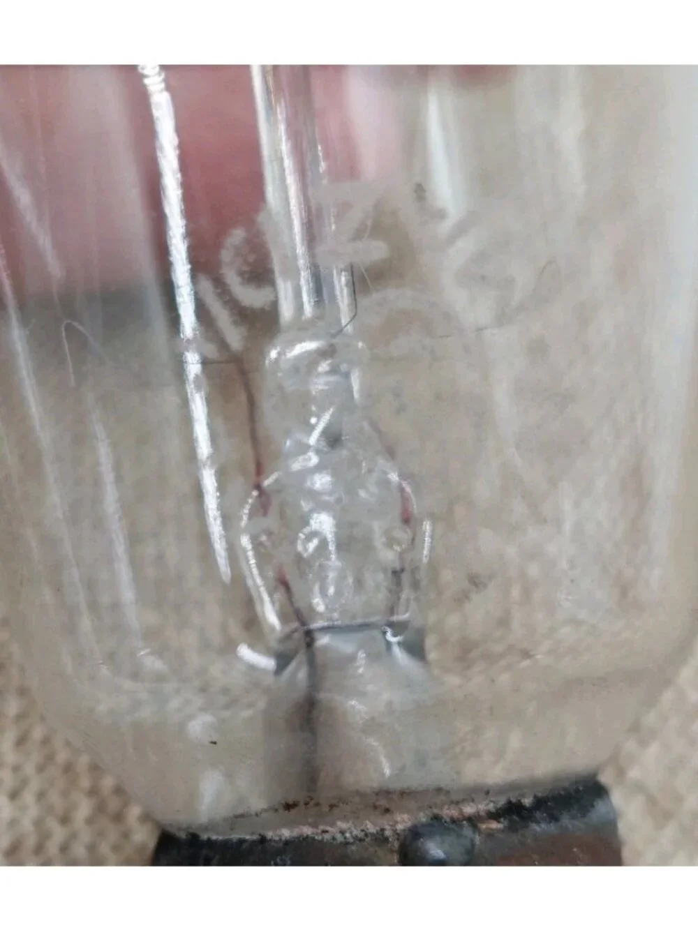 Antique Mazda National Edison Clear Tipped Light Bulb Filament Tested Works